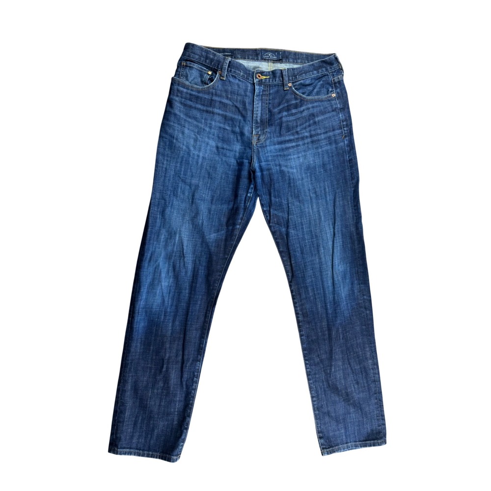 Lucky Brand‎ 329 Classic Straight Jeans Mens 36x34 Dark Wash Blue Handcrafted